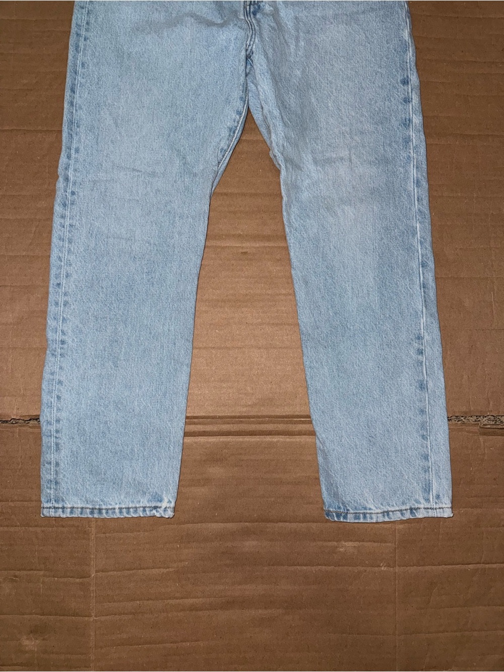 Levi’s 501 Original Light Wash Straight Leg Jeans 29x26 100% Cotton Button Fly - Picture 4 of 12